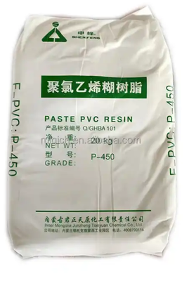 Ρητίνη PVC ποιότητας Junzheng P-450 με K-Value 65 χαμηλή πτητική περιεκτικότητα και ελεγχόμενο ιξώδες πάστας