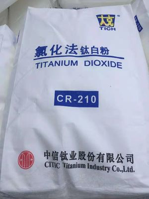 CITIC CR-210 Χλωριούχος μηχανισμός ρουτίλου διοξειδίου του τιτανίου με υψηλή δύναμη απόκρυψης και μπλε υπόχρωμα για polyolefin masterbatch
