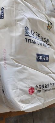 CR-210 Διοξείδιο του ρουτίλου τιτανίου με υψηλή δύναμη απόκρυψης, εξαιρετική διασπορά και μπλε υπόχρωμα για polyolefin masterbatch