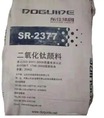 Rutile διοξείδιο Tio2 SR-2377 τιτανίου άσπρη χρωστική ουσία στο πλαστικό έγγραφο χρωμάτων
