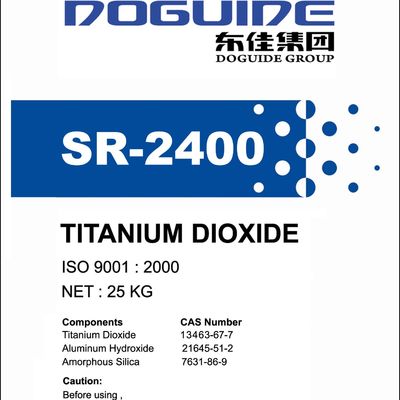 Rutile SR-2400 Doguide διαδικασία CAS 13463-67-7 θειικού άλατος διοξειδίου τιτανίου