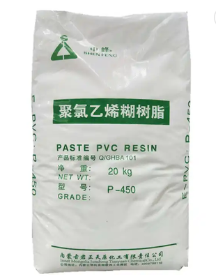 Ρητίνη PVC ποιότητας Junzheng P-450 με K-Value 65 χαμηλή πτητική περιεκτικότητα και ελεγχόμενο ιξώδες πάστας