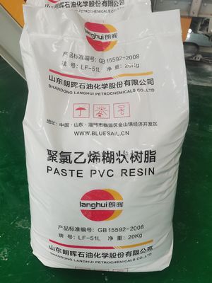 Langhui LF-51L Ρητίνη πάστας PVC χαμηλού ιξώδους με υψηλό ρυθμό κοσκινίσματος και εξαιρετική σταθερότητα στη θερμότητα