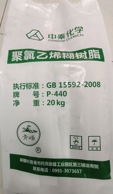 Zhongtai π-440 κόλλα CAS ρητίνης PVC γαλακτώματος Νο 9002-86-2