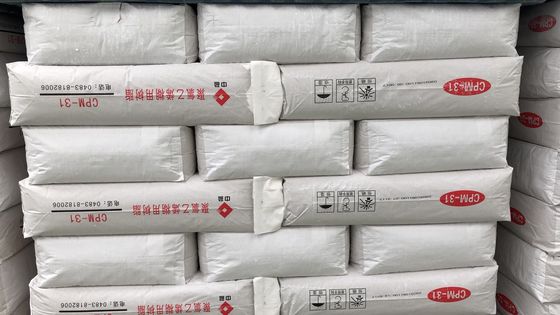 Ζύχα από ζύμη πάστα PVC CPM-31 Jilantai με πολύ χαμηλή ακαθαρσία ≤20 pcs, θερμική λευκότητα ≥95%, και βαθμό πολυμερισμού 1200-1400