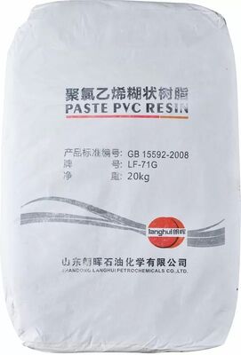 LF-71G Υψηλής πολυμετρικής ρητίνης πάστες PVC με υψηλό βαθμό πολυμερισμού 1700±100, χαμηλή ιξώδες τύπου Β 3500±1500 mPa*s και εξαιρετικά χαμηλό VCM ≤5,0 μg/g